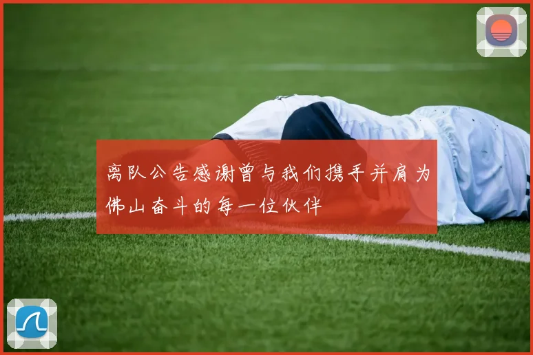 离队公告感谢曾与我们携手并肩为佛山奋斗的每一位伙伴