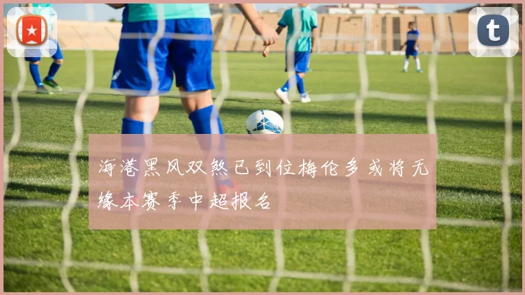 海港黑风双煞已到位梅伦多或将无缘本赛季中超报名